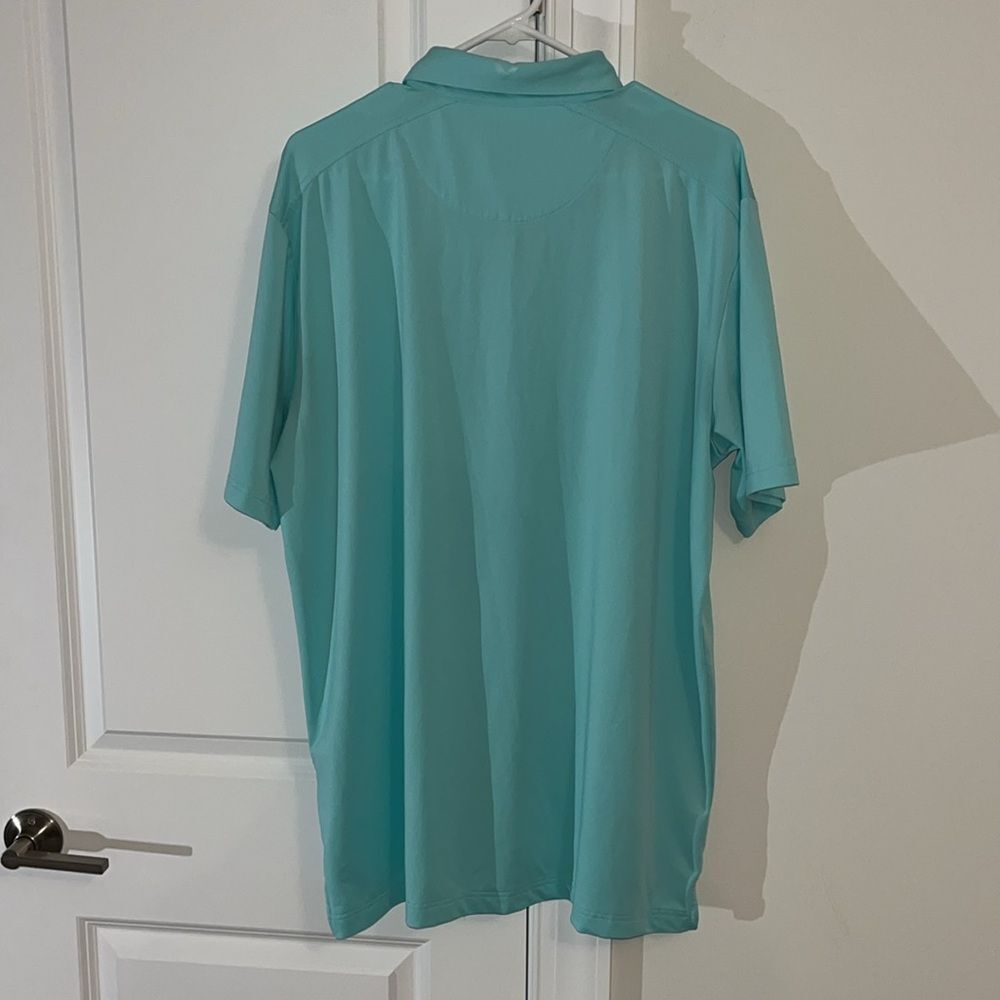 Callaway Seafoam Green Sewn Disney Mickey Mouse Golfing Shirt Polo Golf Shirt L - Picture 6 of 8